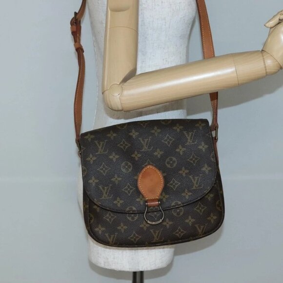 LOUIS VUITTON Monogram Saint Cloud GM Shoulder Bag M51242 LV Auth 141850 - Picture 1 of 16
